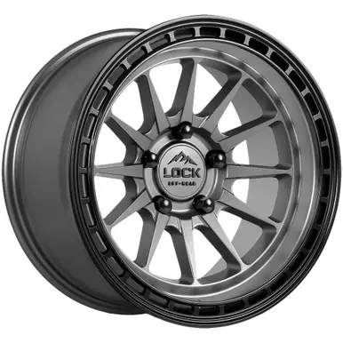 Crafted Lock Off-Road Baja 17x9 6x135 -12mm Gunmetal Wheel Rim 17" Inch BAJA-7963MGMBR12N