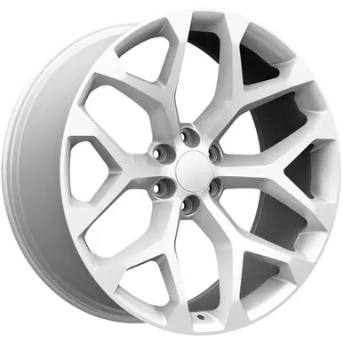 OE Concepts G23 New Snowflake 24x10 6x5.5" +24mm Silver Wheel Rim 24" Inch G23-2410655+24SM Last Chance