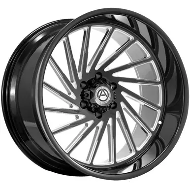 Best Price Artem A205 Curvus Flow Formed 22x12 8x170 -44mm Black/Milled Wheel Rim 22" Inch A205-22128170-44BMW