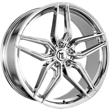 Shop Now Modern Luxury ML-5 20x10 5x4.5" +40mm Chrome Wheel Rim 20" Inch ML5-201051143+40C