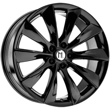 In Demand Modern Luxury ML-4 22x10.5 5x112 +45mm Gloss Black Wheel Rim 22" Inch ML4-221055112+45GB