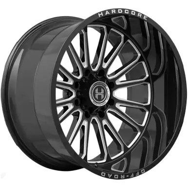 Hardcore HC108 Truth 22x12 5x5"/5x5.5" -44mm Black/Milled Wheel Rim 22" Inch HC108221251271397GBM-44 Budget