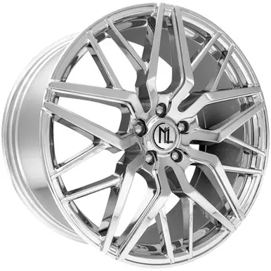 Modern Luxury ML-3 22x10.5 5x115 +25mm Chrome Wheel Rim 22" Inch ML3-221055115+25C Top Pick