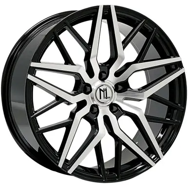 Modern Luxury ML-3 22x10.5 5x4.5" +45mm Black/Machined Wheel Rim 22" Inch ML3-2210551143+45BM Time-Limited