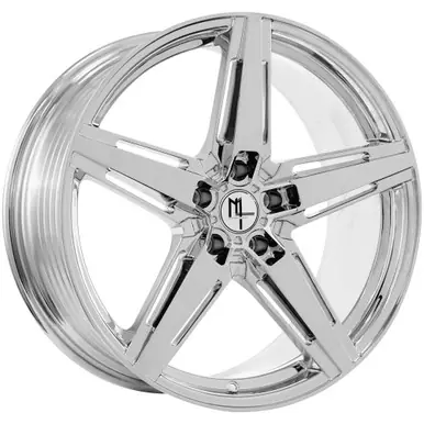 Secure Checkout Modern Luxury MLF10 Flow Formed 20x10.5 5x112 +45mm Chrome Wheel Rim 20" Inch MLF10-201055112D+45C