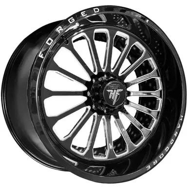 Affordable Hardcore Forged Trump 24x14 8x180 -76mm Black/Milled Wheel Rim 24" Inch TRUMP24148180GBM-76
