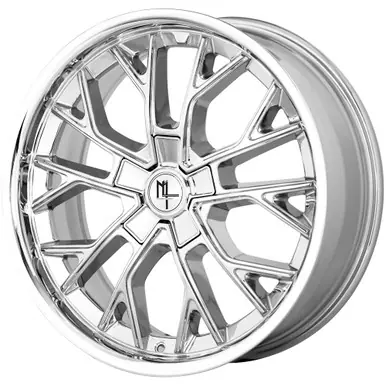 Modern Luxury MLF15 18x8 5x112 +35mm Chrome Wheel Rim 18" Inch MLF15-18805112+35C Top Rated