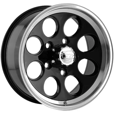 Professional Grade Ion 171 15x10 5x5.5" -38mm Gloss Black Wheel Rim 15" Inch 171-5185B