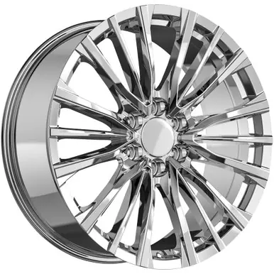 Wholesale Replica FR205 Platinum V 24x10 6x5.5" +31mm Chrome Wheel Rim 24" Inch 205410286501