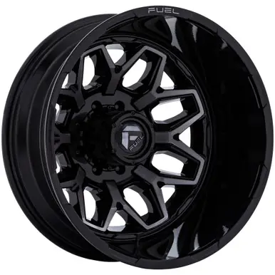 Buy Online Fuel D875 Flux Dually Rear 20x8.25 8x6.5" -265mm Black/Tint Wheel Rim 20" Inch D87520828D45