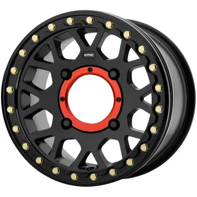 Authentic KMC UTV KS235 Grenade Beadlock 14x7 4x156 +38mm Satin Black Wheel Rim 14" Inch KS23547044738