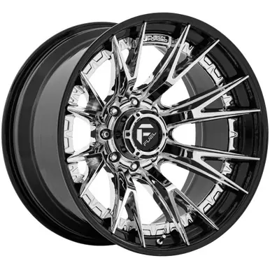 Fuel Fusion Forged Catalyst 20x10 8x180 -18mm Chrome/Black Wheel Rim 20" Inch FC402PB20108818N Weekend Sale