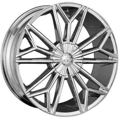 Exclusive VCT Viper 20x8.5 5x4.5"/5x120 +40mm Chrome Wheel Rim 20" Inch VPR-208551420+40C