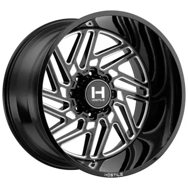 Hostile H116 Jigsaw 20x10 8x6.5" -19mm Black/Milled Wheel Rim 20" Inch H116-2010816547B Secure Checkout