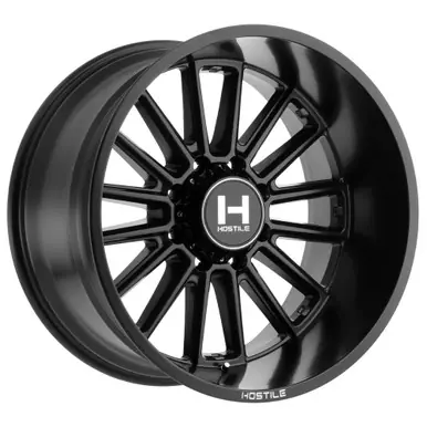 Money Back Guarantee Hostile H115 Predator 22x12 6x5.5" -44mm Satin Black Wheel Rim 22" Inch H115-2212655047BB