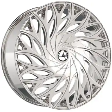 Place Order Azara AZA-525 18x8 5x4.5"/5x120 +35mm Nano Chrome Wheel Rim 18" Inch AZA-5251883835NC