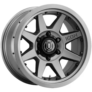 Icon Alloys Rebound Pro 17x8.5 5x5.5" +0mm Titanium Wheel Rim 17" Inch 21817858547LBTT Price Drop