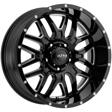 Special Offer Ultra 203 Hunter 20x10 5x5" -25mm Black/Milled Wheel Rim 20" Inch 203-2173BM25