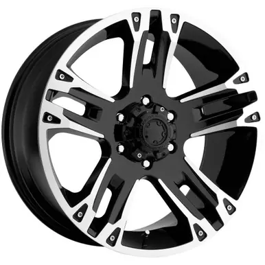 Ultra 235 Maverick 20x9 6x5.5" +18mm Black/Machined Wheel Rim 20" Inch 235-2983B Seasonal Sale