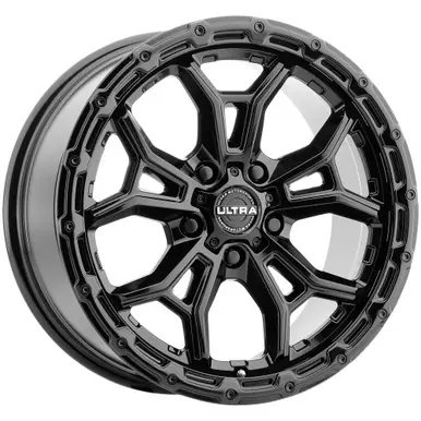 Ultra 125 Warmonger CUV 17x8 5x110 +35mm Gloss Black Wheel Rim 17" Inch 125-7843BK+35 Direct From Manufacturer