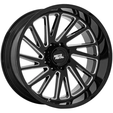Moto Metal MO811 Combat 22x10 8x170 -18mm Black/Milled Wheel Rim 22" Inch MO811BE22108718N Next Day Delivery