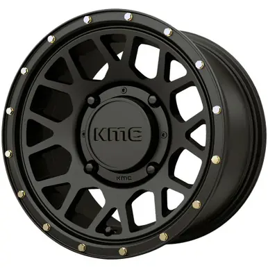 Order Now KMC UTV KS135 Grenade 15x6 4x156 +38mm Satin Black Wheel Rim 15" Inch KS13556044738