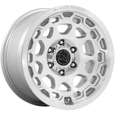 Black Rhino BR026 Congo 17x8.5 6x5.5" +35mm Silver Wheel Rim 17" Inch BR026SD17856835 Premium