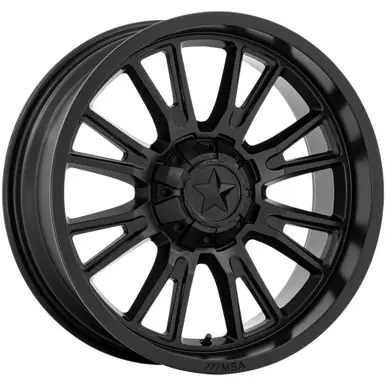 Direct From Manufacturer MSA Offroad M51 Thunderlips 22x7 4x137/4x156 +0mm Matte Black Wheel Rim 22" Inch MA051MX22704A00