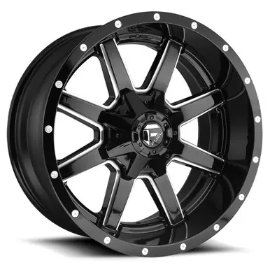 Direct From Factory Fuel D610 Maverick 18x9 8x6.5" +20mm Black/Milled Wheel Rim 18" Inch D61018908257