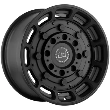 Black Rhino Warthog 17x8.5 6x5.5" -18mm Matte Black Wheel Rim 17" Inch 1785WHG-86140M12 Modern