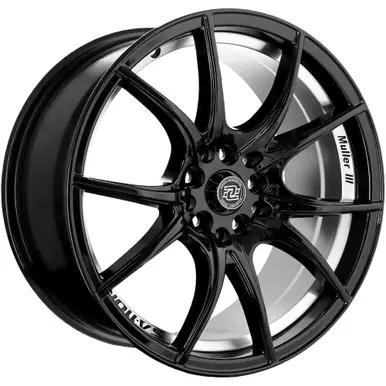 Deal Drag Concepts R27 18x8 5x4.5" +35mm Black/Machined Undercut Wheel Rim 18" Inch DC27185545-35GBMC
