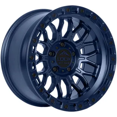 Latest Lock Off-Road Combat 17x9 6x5.5" -12mm Blue Wheel Rim 17" Inch COMBAT-7969BLUE12N