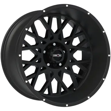 Vision 412 Rocker 20x12 5x5.5" -51mm Satin Black Wheel Rim 20" Inch 412-20285SB-51 Fresh Stock