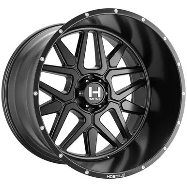 Place Order Hostile H128 Diablo 22x12 6x5.5" -44mm Satin Black Wheel Rim 22" Inch H128-2212655047BB
