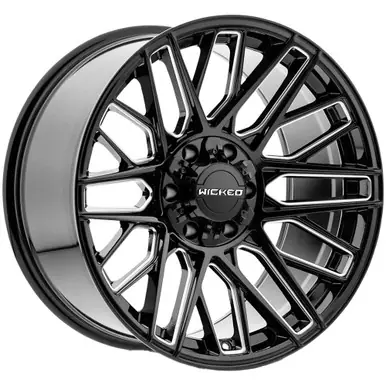 Wicked Off-Road W945 20x10 6x135/6x5.5" -18mm Black/Milled Wheel Rim 20" Inch W945200267-18GBMW Save Now