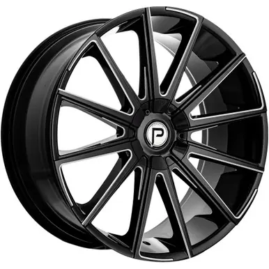 Special Discount Pinnacle P98 Bella 24x9.5 6x135/6x5.5" +24mm Black/Milled Wheel Rim 24" Inch P982496139-24GBML