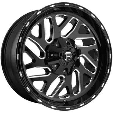 Fuel D581 Triton 24x12 8x180 -44mm Black/Milled Wheel Rim 24" Inch D58124201847 Cheap