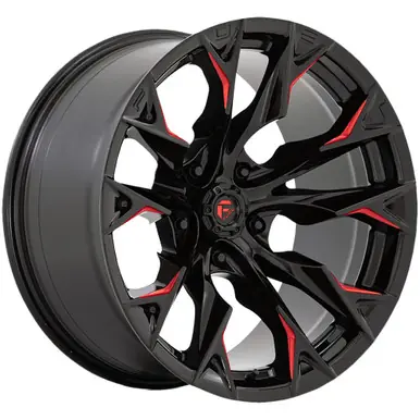 Fuel D823 Flame 22x12 5x5" -44mm Black/Red Wheel Rim 22" Inch D82322207547 Best Choice