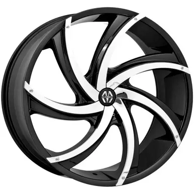 Super Sale Massiv 920 Turbino 20x8.5 5x4.5"/5x120 +38mm Black/Chrome Wheel Rim 20" Inch MAS920-2813BC