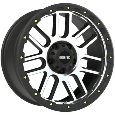 Vision 111 Nemesis 17x9 5x5" -12mm Black/Machined Wheel Rim 17" Inch 111-7973MF-12 Bargain