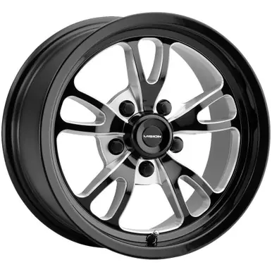 Vision 149 Patriot 17x7 5x4.75" +0mm Black/Milled Wheel Rim 17" Inch 149-7761B0 Sale