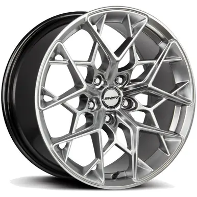 Buy Direct Shift H35 Piston 18x8.5 5x100 +35mm Silver Wheel Rim 18" Inch H35850035PS