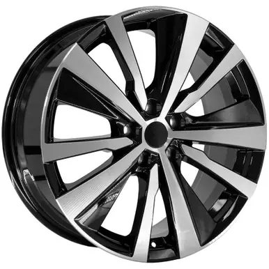 OE Wheels NS29 19x8 5x4.5" +55mm Black/Machined Wheel Rim 19" Inch NS29-19080-5450-55MB Express Delivery