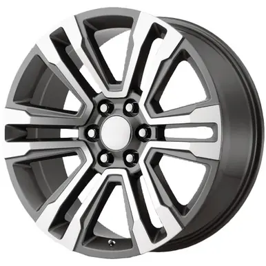 Performance Replicas PR182 Denali 22x9 6x5.5" +24mm Gunmetal Wheel Rim 22" Inch 182GM-2295824 Crafted