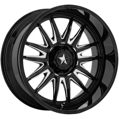 MSA Off-Road M55 Commander 24x10 5x4.5" -25mm Black/Milled Wheel Rim 24" Inch MA055BE24101225N While Supplies Last