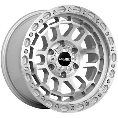Super Sale Assault Offroad AS4 17x8.5 5x5" +0mm Silver Wheel Rim 17" Inch AS4785550+00SM
