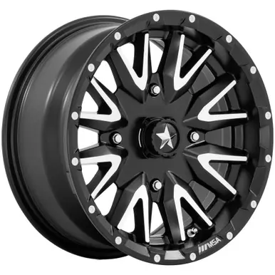 In Demand MSA Offroad M49 Creed 16x7 4x137 +10mm Black/Machined Wheel Rim 16" Inch MA049MD16704810