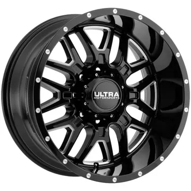 Ultra 203 Hunter 20x10 8x180 -25mm Black/Milled Wheel Rim 20" Inch 203-2198BM25 Limited Edition