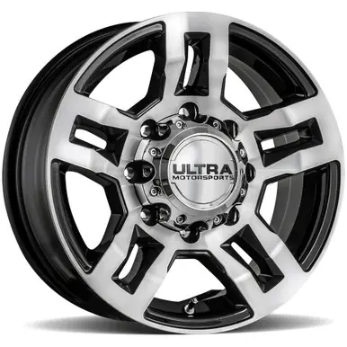 Ultra 52 Hangout Trailer 15x6 5x4.5" +0mm Black/Machined Wheel Rim 15" Inch 052-5665U Best Seller