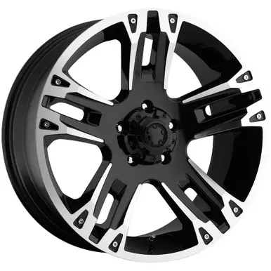 Ultra 235 Maverick 16x8 5x4.5" +10mm Black/Machined Wheel Rim 16" Inch 235-6865B Sale